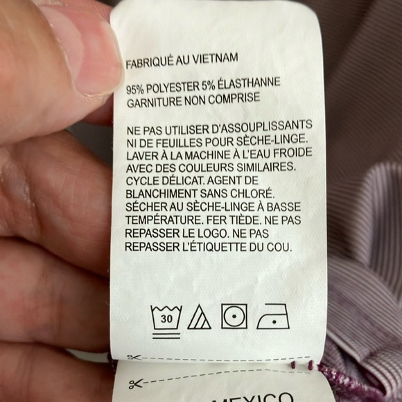 Callaway Purple & Silvery-White Striped Performance Polo Shirt - Picture 8 of 9